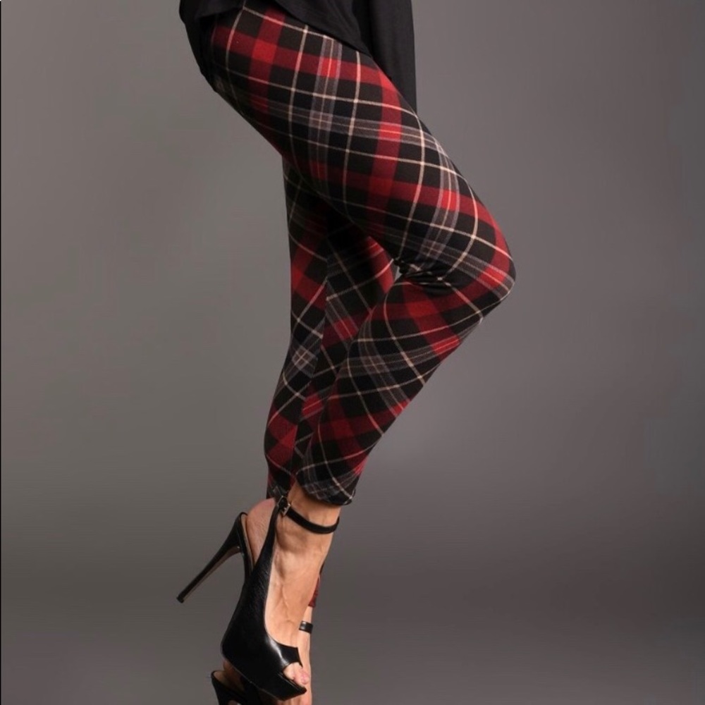 Tartan leggings